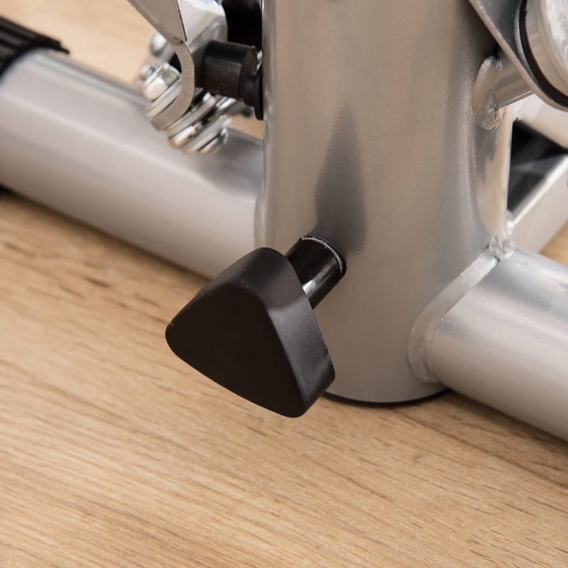 Stepper con Monitor LCD 55x53x118-128 cm in Acciaio e ABS Nero   