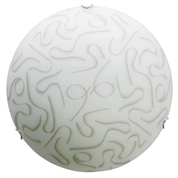 Deckenleuchte 1xE27 Haken Chrom Glasplatte Tortora E-Energy Leila sconto