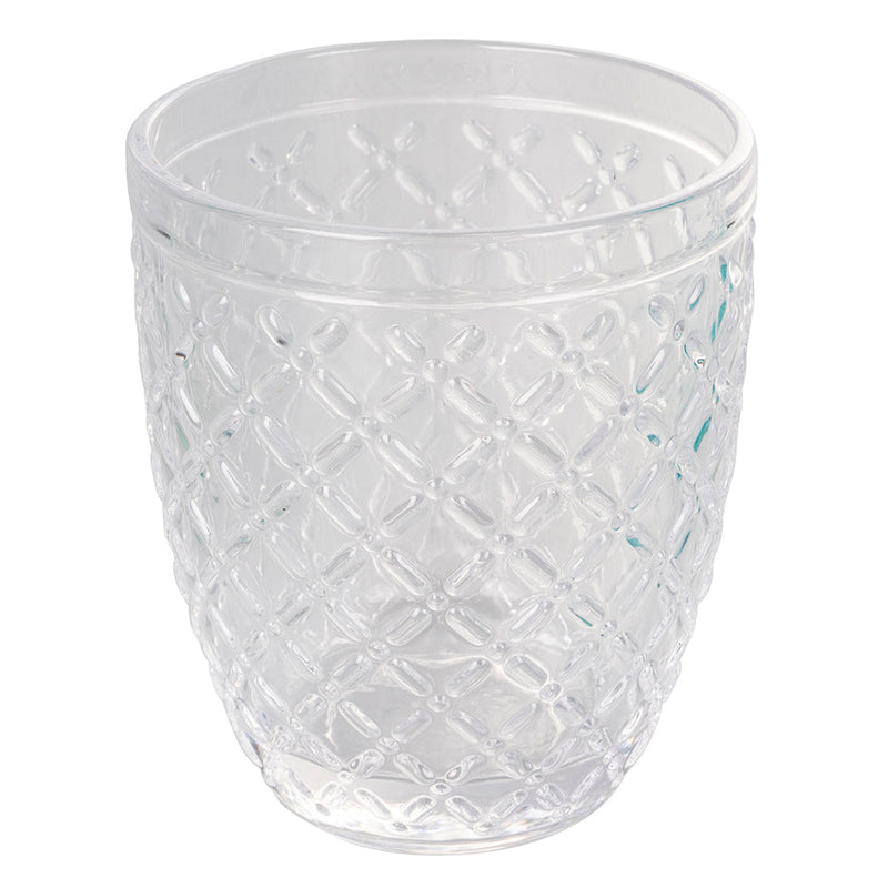 Set 6 Bicchieri Acqua Castle Ocean in Vetro VdE Tivoli 1996 Blu