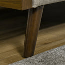 Divano Letto 3 Posti 200x88x89 cm con Mensole Laterali Beige