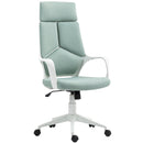 Sedia da Ufficio Operativa 63x63x117-127 cm Seduta Girevole e Dondolo Tessuto a Rete Verde  