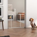 Cancellino per Cani Estensibile 74-100x77 cm in Metallo Bianco