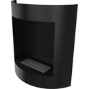 Camino a Bioetanolo da Parete 77,9x81 cm Flig Akron Nero