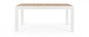Tavolo Allungabile da Giardino 160-240x100x75h cm Belmar Bianco