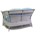 Set Salotto da Giardino Divano 2 Poltrone e Tavolino in Rattan Jefferson Grigio