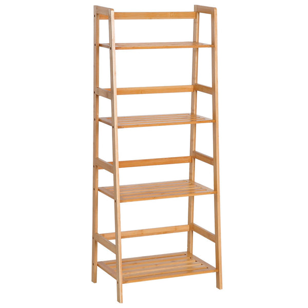 Mehrzweckregal aus natürlichem Bambus mit 4 Ebenen, 48 x 30 x 119 cm acquista