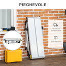 Piattaforma di Lavoro Pieghevole con 4 Piedi Protettivi 128x41x60 cm in Alluminio Argento