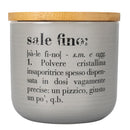 Barattolo Sale Fino 500 ml in New Bone China VdE Tivoli 1996 Grigio