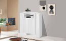 Mobile Vetrina 5 Ante 130x45x135 cm Pillon Bianco Lucido