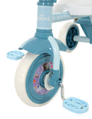 Triciclo a Pedali Primi Passi per Bambini con Maniglione Genitoriale Rimovibile e Vano Contenitore Disney Frozen Azzurro  