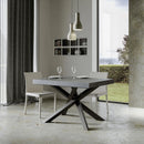 Tavolo Allungabile 140-244x90x77 cm Volantis Cemento   