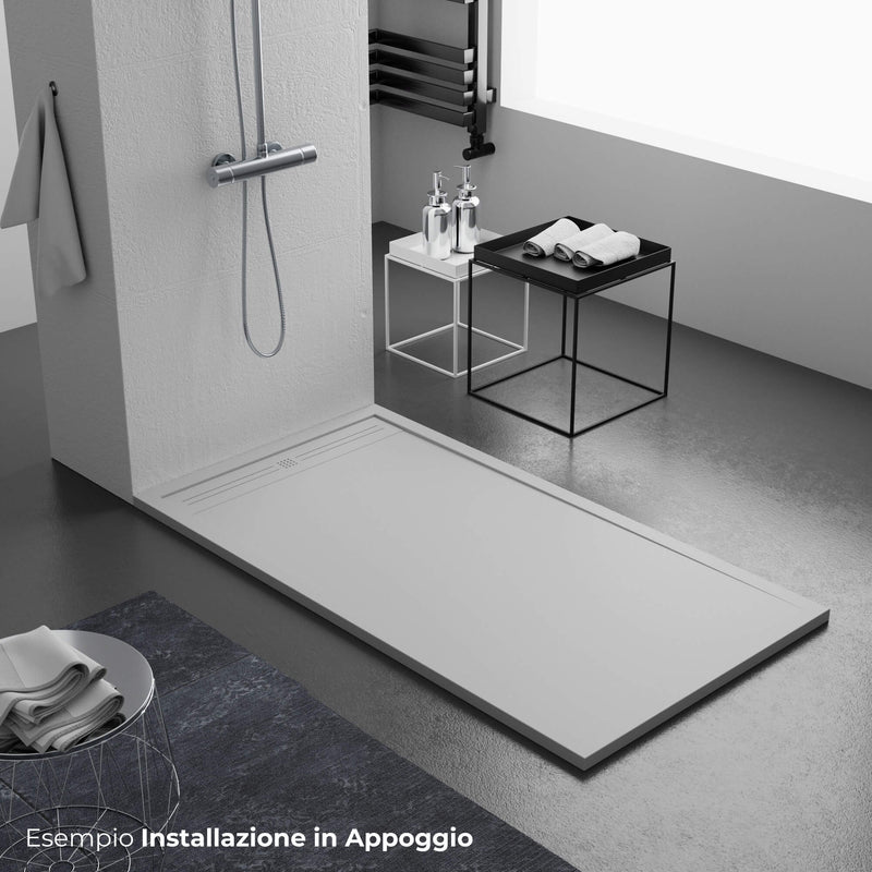 Piatto Doccia in Pietra Bonussi Canton Grigio Chiaro Varie Misure