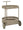 Carrello Saturno Tortora 40x49,5x61 cm in Metallo Grigio tortora