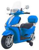 Scooter Elettrico per Bambini 12V con Licenza Piaggio Liberty ABS Blu