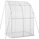 Serra da Giardino a Parete 143x118x212 cm in Polietilene Bianco