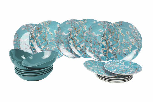 Tafelservice aus Steinzeug und Porzellan 18-teilig 6 Sitzplätze Villa d'Este Home Tivoli Japanese Dream online