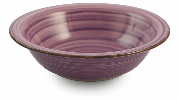 acquista Set 6 tiefe Teller aus Steinzeug Ø21,5x5,5 cm Villa d'Este Home Tivoli New Baita Viola