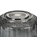 Set 2 Insalatiere con Decoro in Rilievo in Vetro VdE Tivoli 1996 Imperial Fumè e Grigio