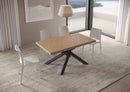 Tavolo Fisso 160x90 cm Versalux Rovere Scortecciato Gambe Antracite      