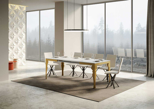 online Tavolo Allungabile 120-380x90x77 cm Paxon Evolution Bianco Frassino