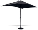 Ombrellone da Giardino in Alluminio 3x2m Soriani Cuba Nero