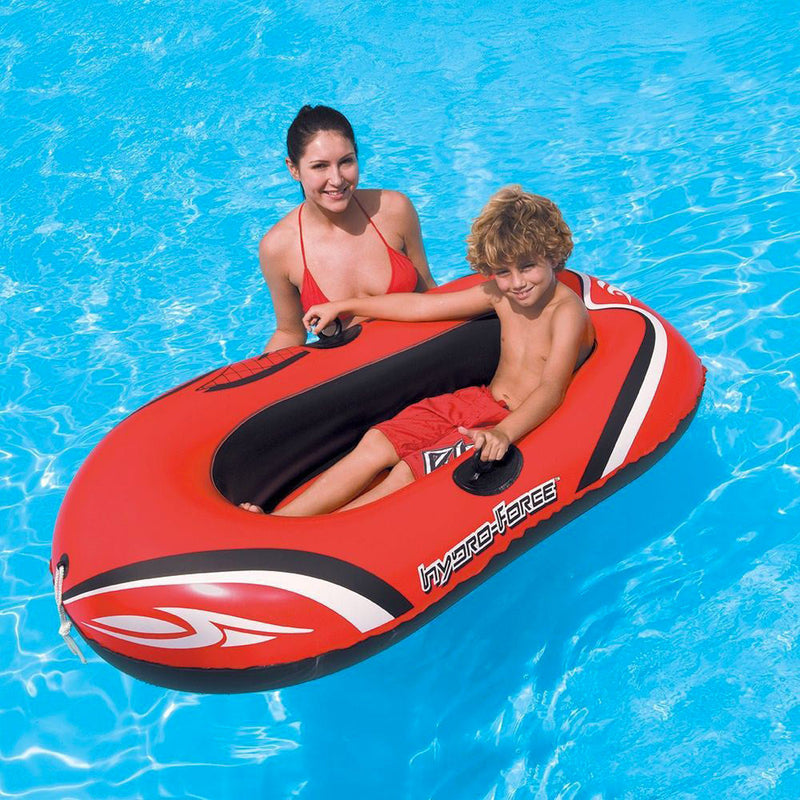 Canotto Gonfiabile 145x87 cm in Vinile Bestway 61099 Hidro Force Rosso
