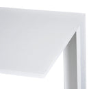 Set di 2 Tavolini Componibile Bianco e Rovere 50x50x48 cm/40x40x44 cm 