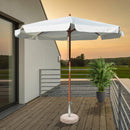 Ombrellone da Giardino Ø3 m Palo Ø48 mm in Legno e Poliestere Ecrù