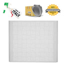 Copri Condizionatore da Esterno Medium 100x54/60x85 cm in Acciaio Zincato Bianco