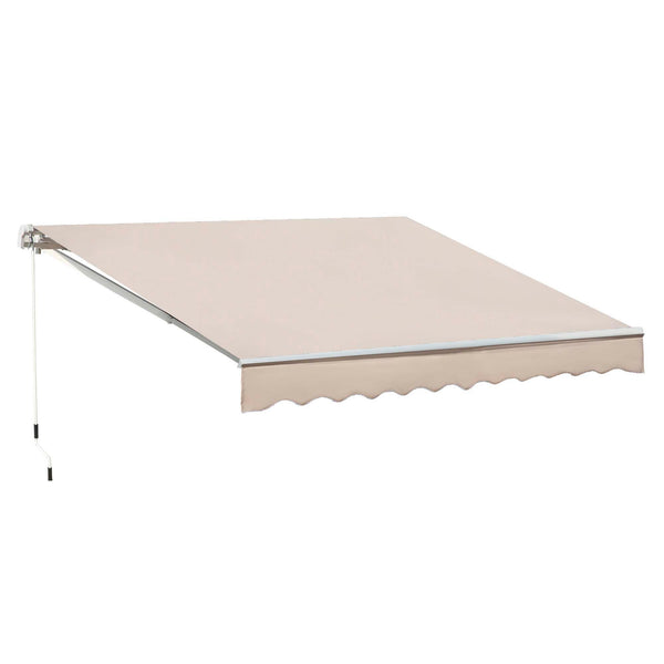 acquista Wand-Rollmarkise 3x2,5m aus Aluminium und beigem Polyester