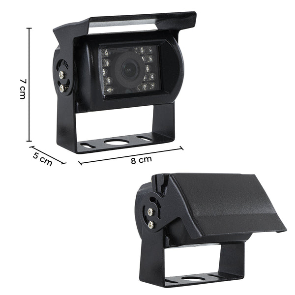 prezzo Rückfahrkamera für Vans und Wohnmobile 18 Infrarot-LED-Rückfahrkamera Schwarz