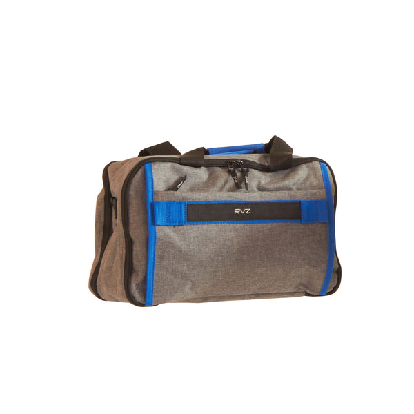 acquista Borsone da Viaggio Bagaglio a Mano Capienza 20 lt Salvaspazio Underseat in Poliestere Ravizzoni Grigio e Blu