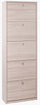 Schuhschrank 5 Türen 63x190x29 cm Ulme hell