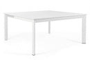 Tavolo Allungabile Konnor 160x110/160 cm Bianco in Alluminio