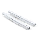 Lotto di 4 Staffe Pieghevole per Mensola L 400 Verniciato Bianco Acciaio Emuca