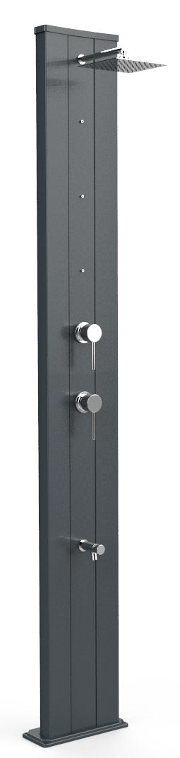 acquista Doccia Solare da Giardino 40L Miscelatore Nebulizzatore e Lavapiedi Arkema Dada S Grigio Antracite