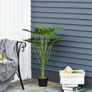 Pianta Artificiale Monstera H85 cm con Vaso Verde