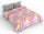 Steppdecke 1 anderthalb Quadrate 100gr mit Frühlings-Mikrofaserdruck
