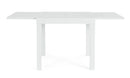 Tavolo Allungabile da Esterno 80-160x80x75h cm in Alluminio Cliv Bianco  