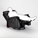 Poltrona Relax Reclinabile Manuale 90x74x130 cm in Similpelle Nero