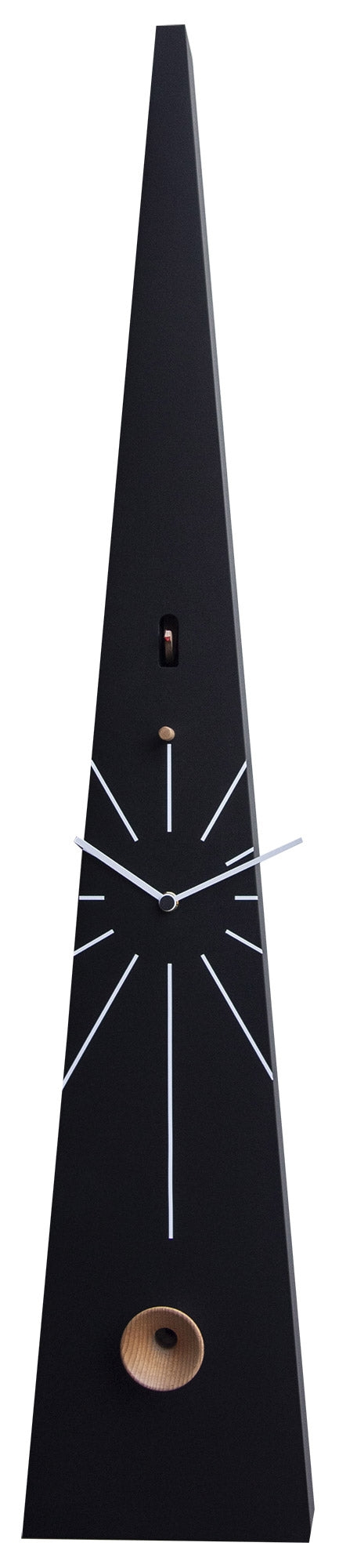 online Wandkuckucksuhr 17,5x90x12 cm Pirondini Italia QQ Tall 502 Schwarz
