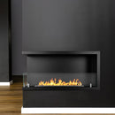 Camino a Bioetanolo da Incasso ad angolo 90x22,4x45 cm Sutri 90 SX Nero