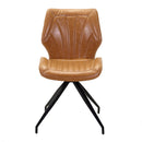 Sedia in Similpelle 58x46H80,5 cm Gialla