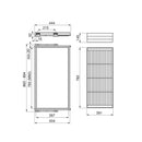 Kit Cestello in Filo Metallico e Telaio 900 mm in Alluminio e Plastica Emuca 