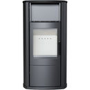 Stufa a Legna 8KW in Acciaio Flig Midland Nera