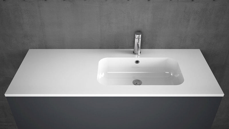 Mobile da Bagno sospeso Bali 01C Bianco Lucido Laccato TFT