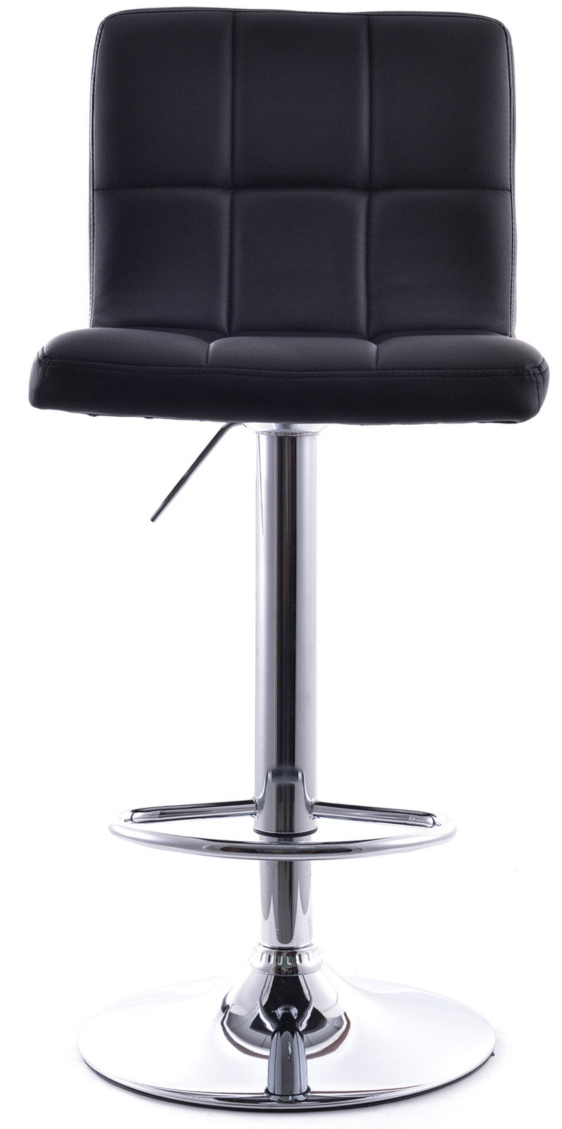 Sgabello con Alzata a Gas e Seduta Girevole in Similpelle Vandi Rosso