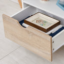 Mobile TV 2 Cassetti 2 Ripiani 99x39x58 cm in Legno  Bianco