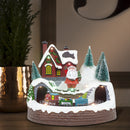 Villaggio Natalizio 20x20x16 cm con Trenino Luci Suoni e Movimento