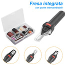 Affilatrice Affila coltelli Forbici Punte Trapano Elettrico + Minitrapano Fresa
